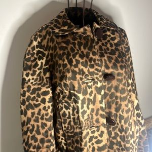 Small petite Michael Kors cheetah print fits like a trenchcoat🥸